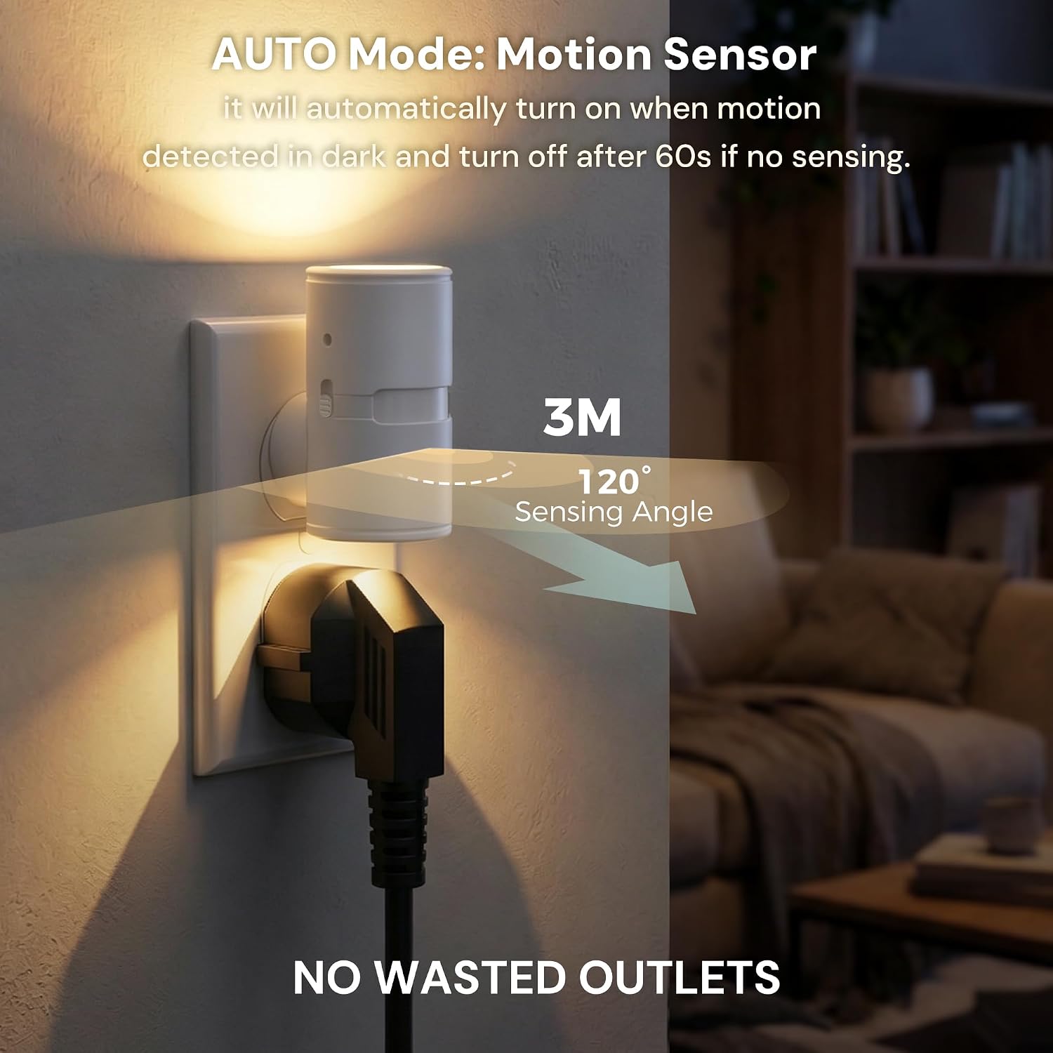 Detalle de L LOHAS Motion Sensor Night Light, Mini
