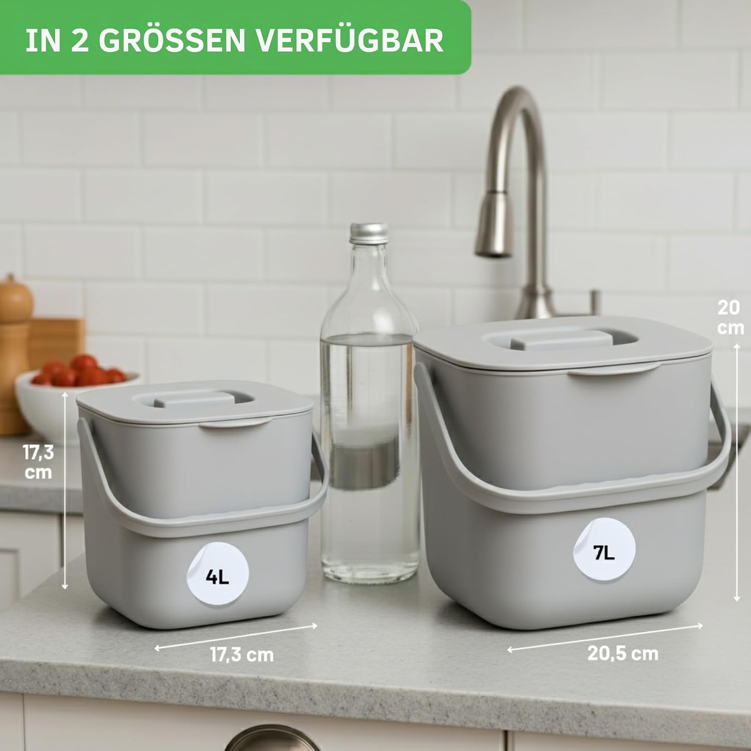 Detalle 2 de YourCasa Biomülleimer Küche 7L