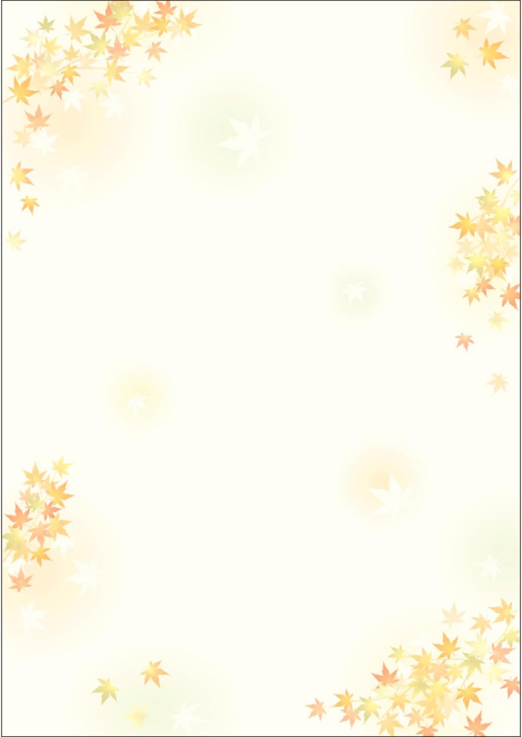 Detalle de ササガワ 4-1022 和ごころセット 枝紅葉 A4和柄用紙 50枚 インクジェット・レーザー対応
