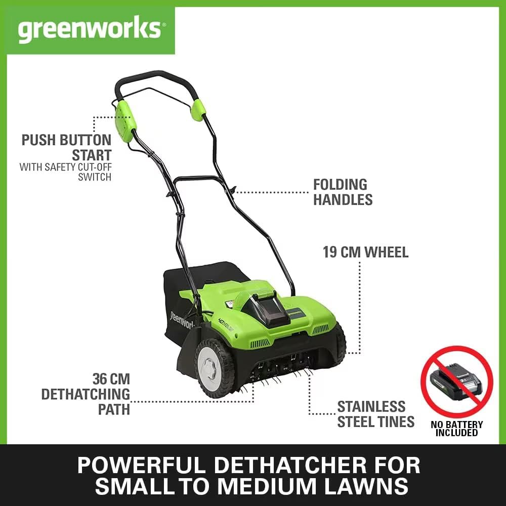 Thumbnail 1 de Greenworks 40V scarifier 36cm 3600rpm