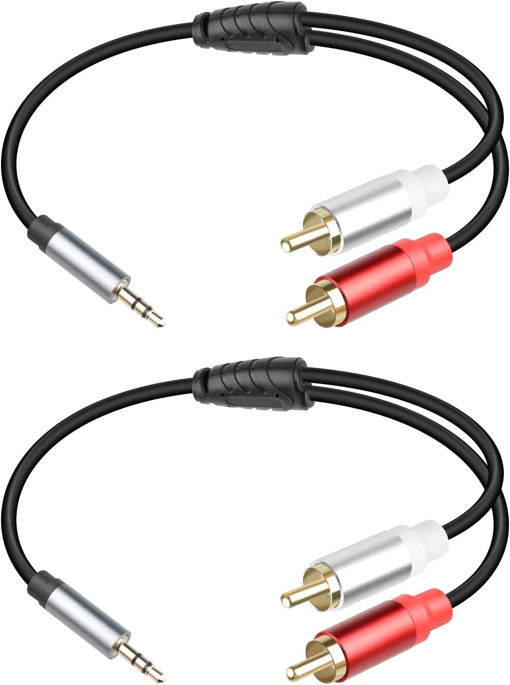 Detalle de RIIEYOCA 3.5mm to 2 RCA audio cable 1 ft
