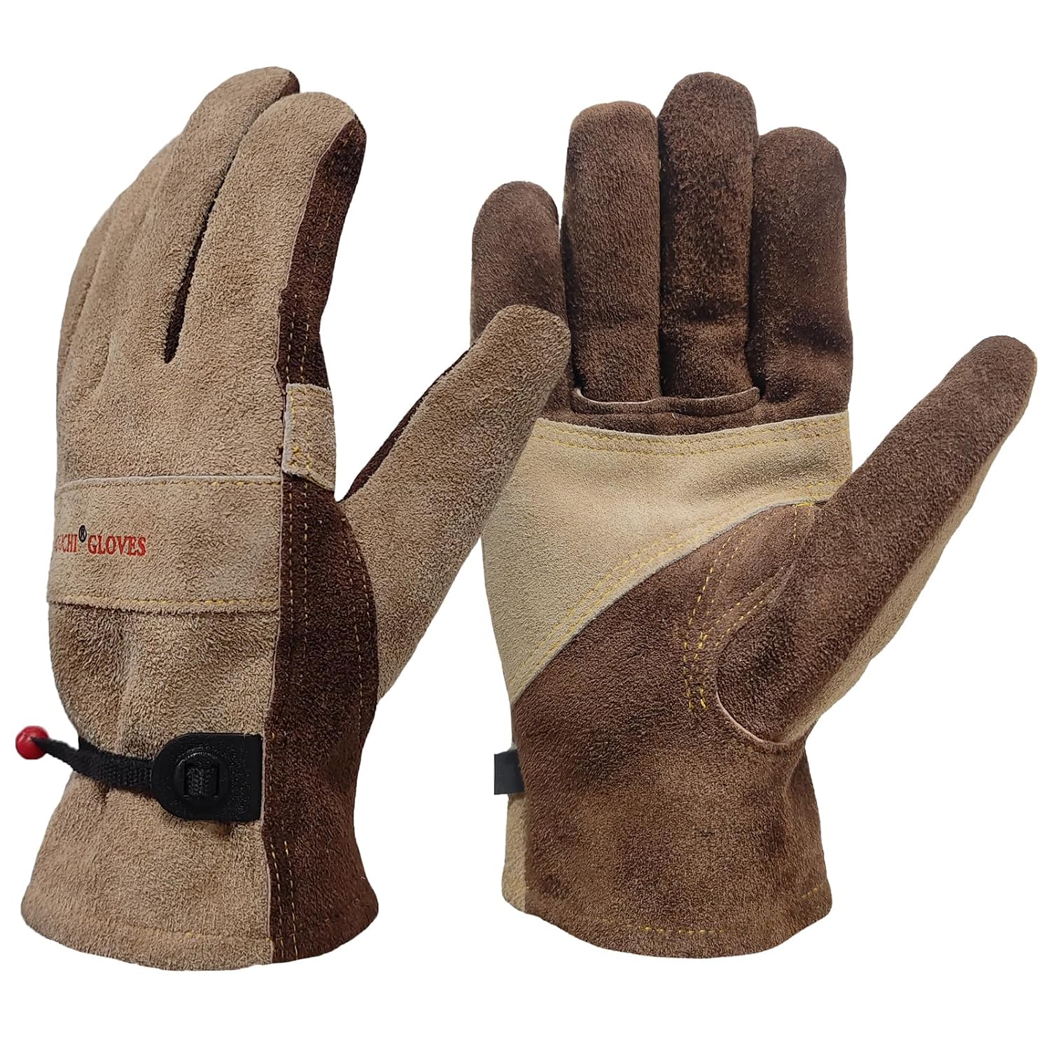 Detalle de AOUCHI robuste Arbeitshandschuhe Leder XL