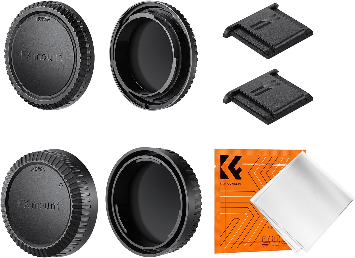 Thumbnail 6 de K&F Concept Front and Rear Cap for Canon FD