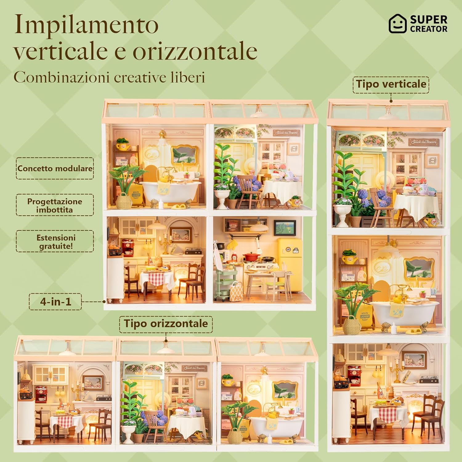 Thumbnail 4 de Rolife Kit casa miniatura 1 ora 🏠