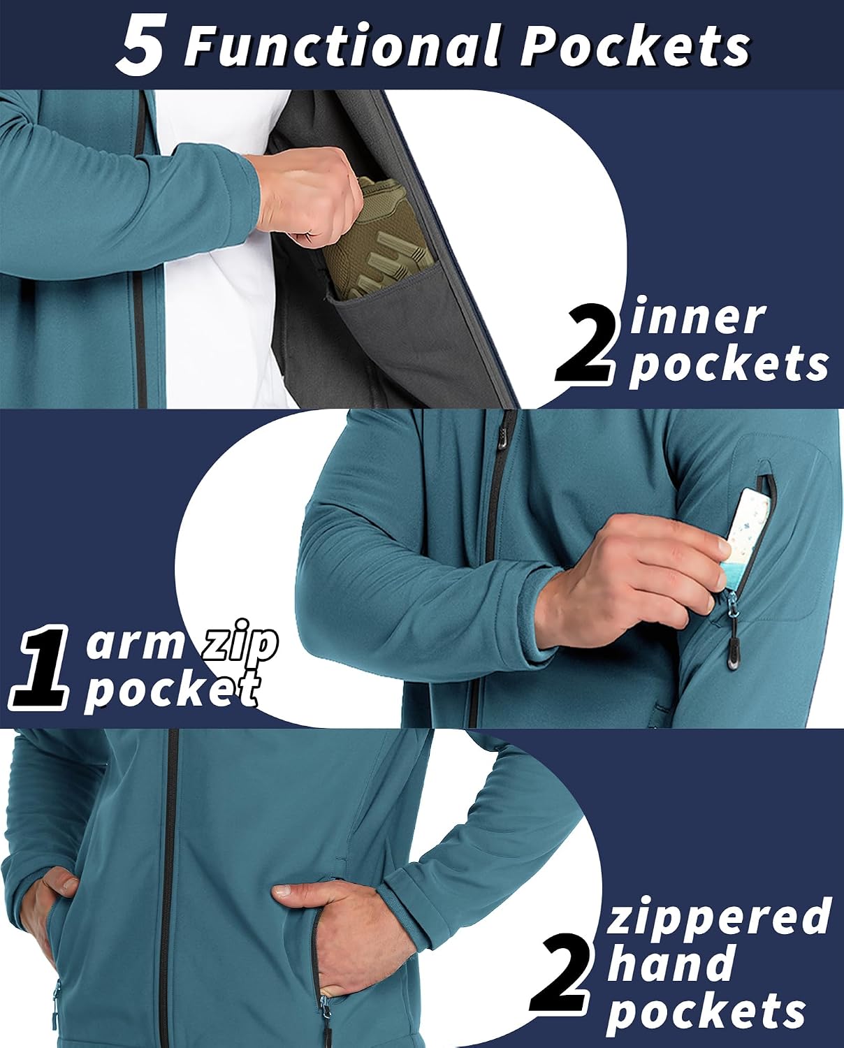 Detalle 2 de 33,000ft waterproof softshell jacket 8000 mm