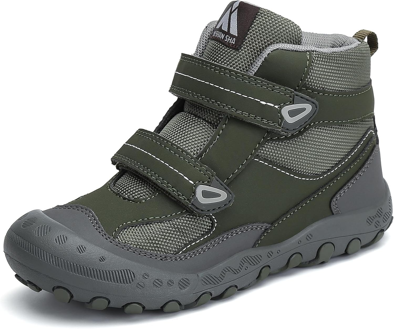 Detalle de Mishansha Kids Water Resistant Hiking Boots — Anti-Collision Toe, Anti-Skid Outsole