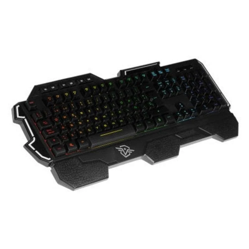 Thumbnail 3 de Teclado de membrana Vivanco 60432 con layout ES, RGB y reposamuñecas