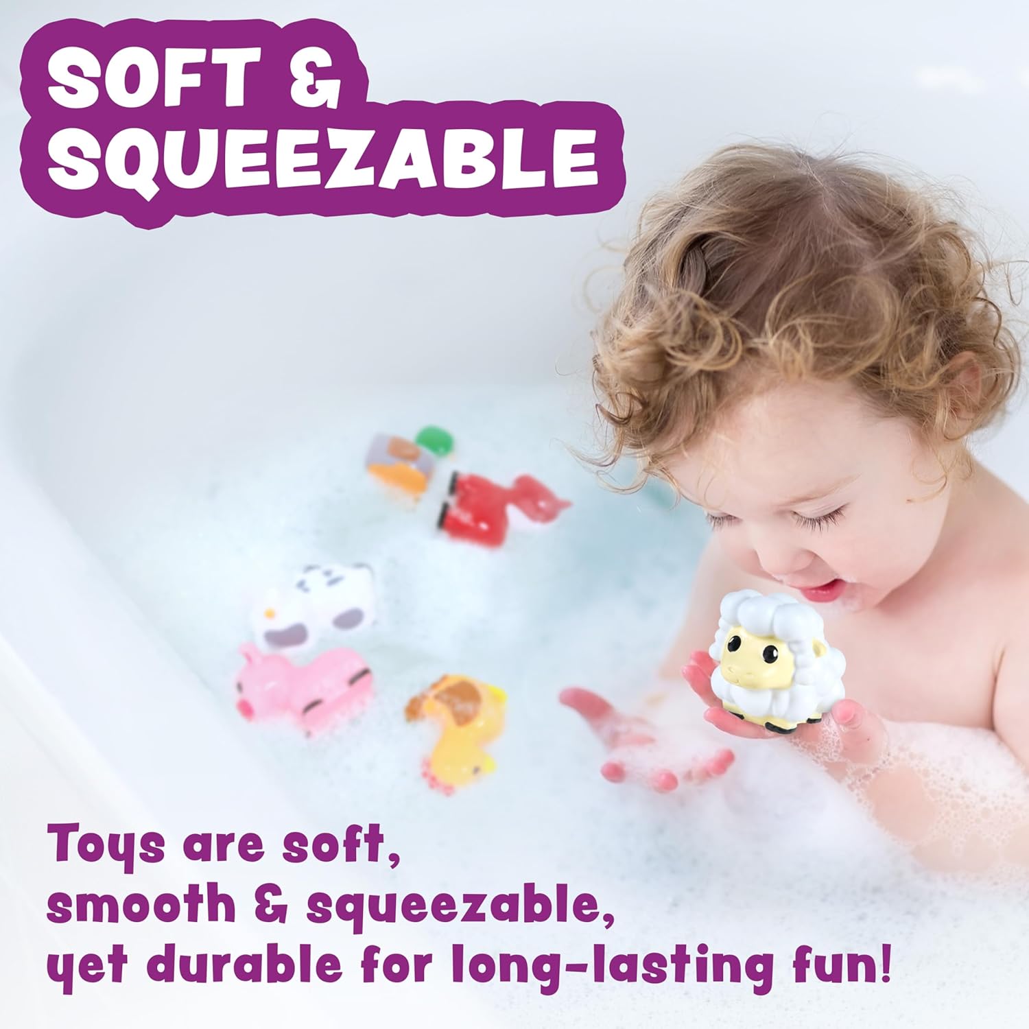 Detalle de Tub Works® Barnyard Mold Free Bath Toys, 6 Pack