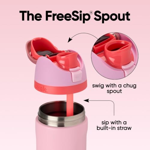 Detalle 2 de Owala FreeSip Stainless Steel Water Bottle 24 oz (Angel Food Cake)
