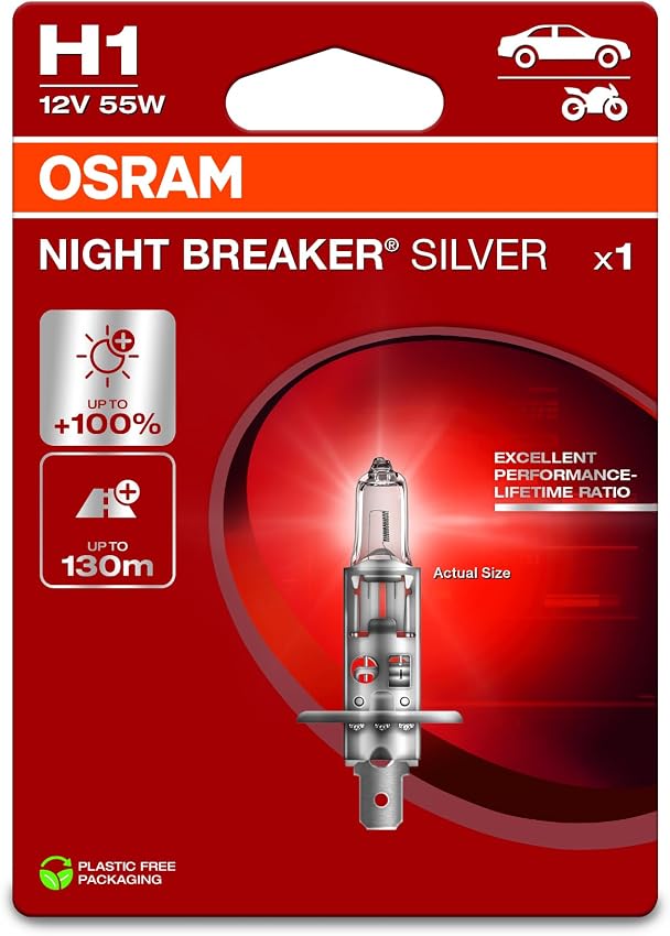Thumbnail 3 de OSRAM NIGHT BREAKER SILVER lámparas halógenas 2 unidades
