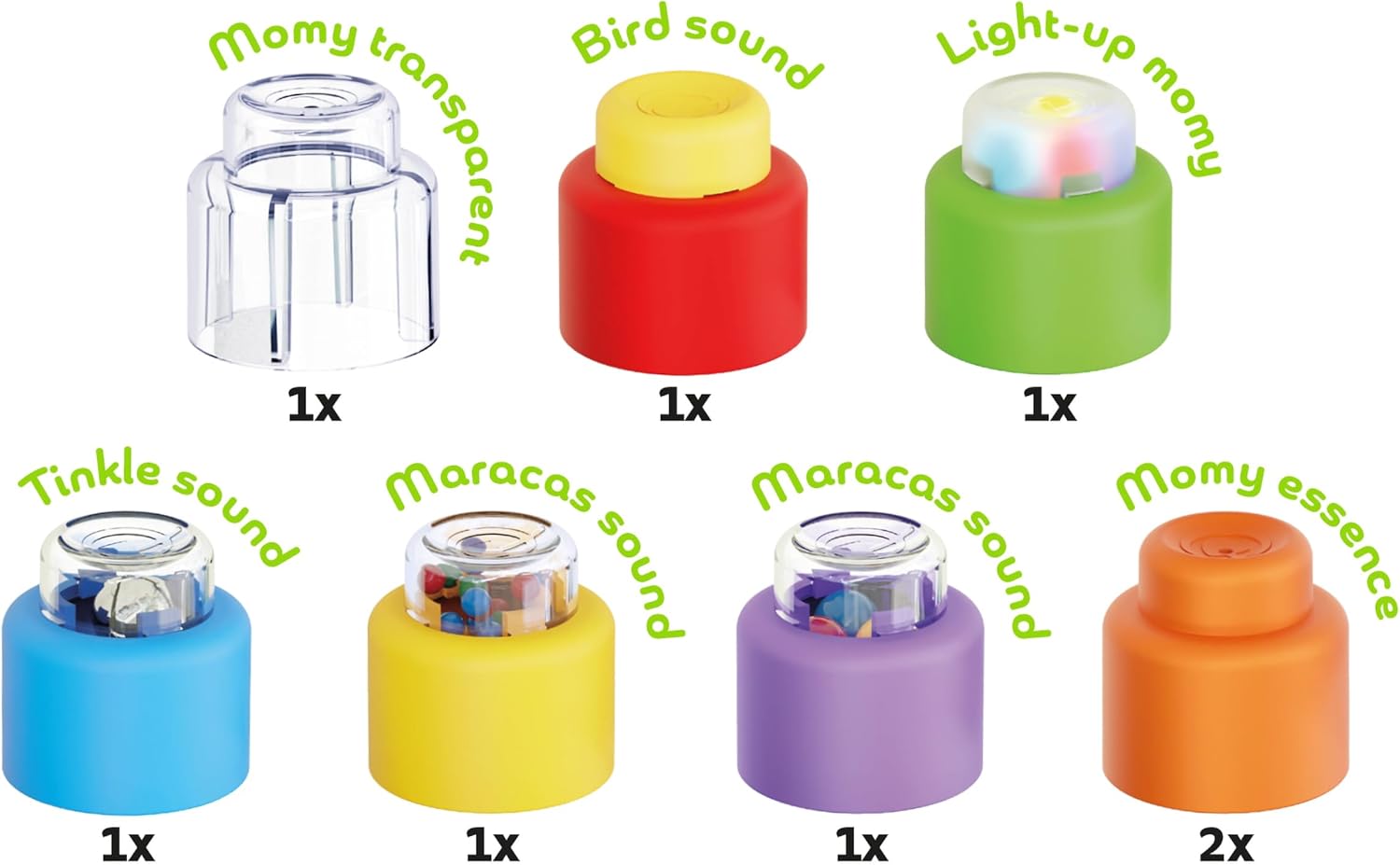 Thumbnail 1 de Quercetti Momy Soft Sensory Blocks: 8 blocchi sensoriali morbidi per stimolare 6–36 mesi