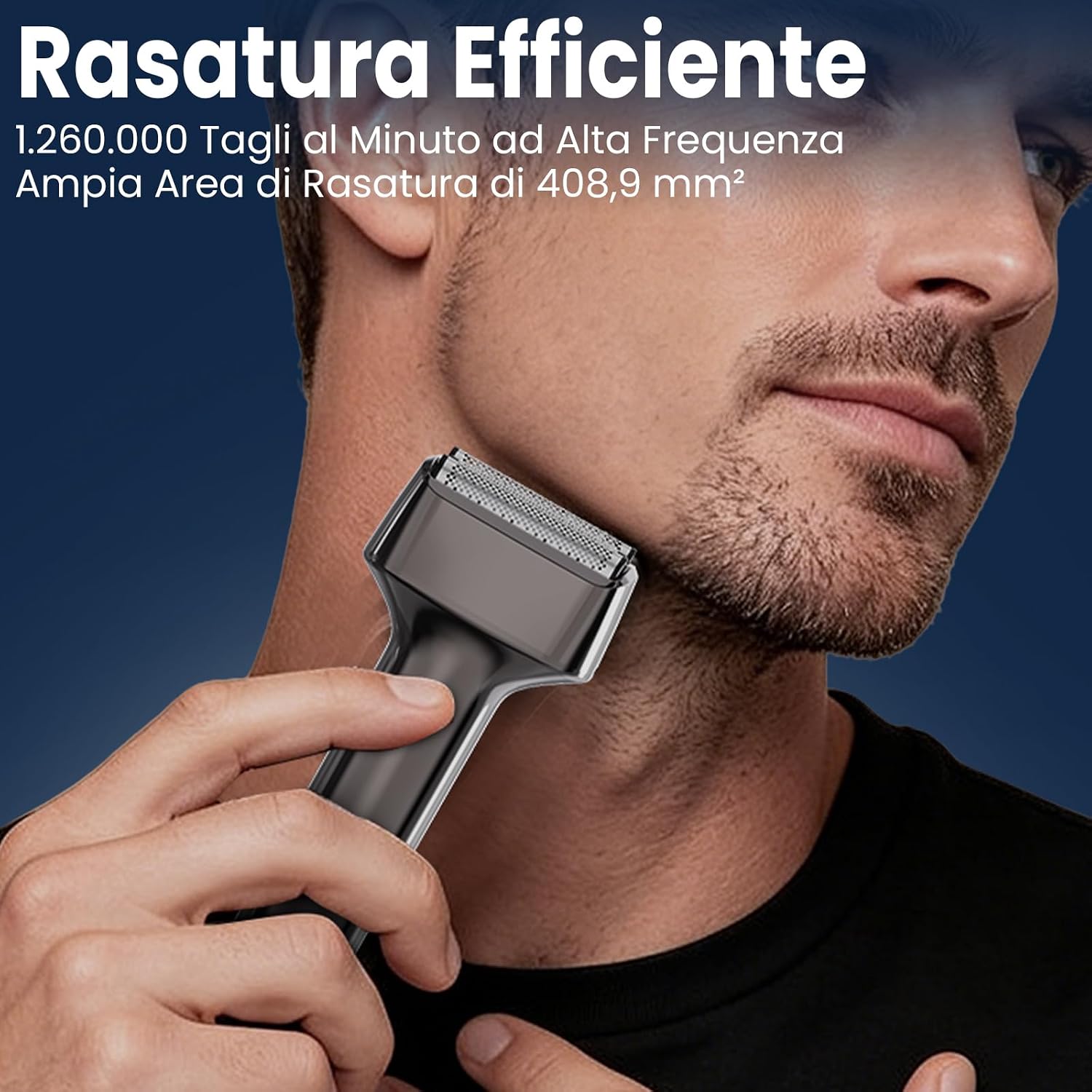 Thumbnail 2 de MAXGROOM Rasoio Elettrico Barba a 3 Testine Flottanti: potenza, igiene e portabilità