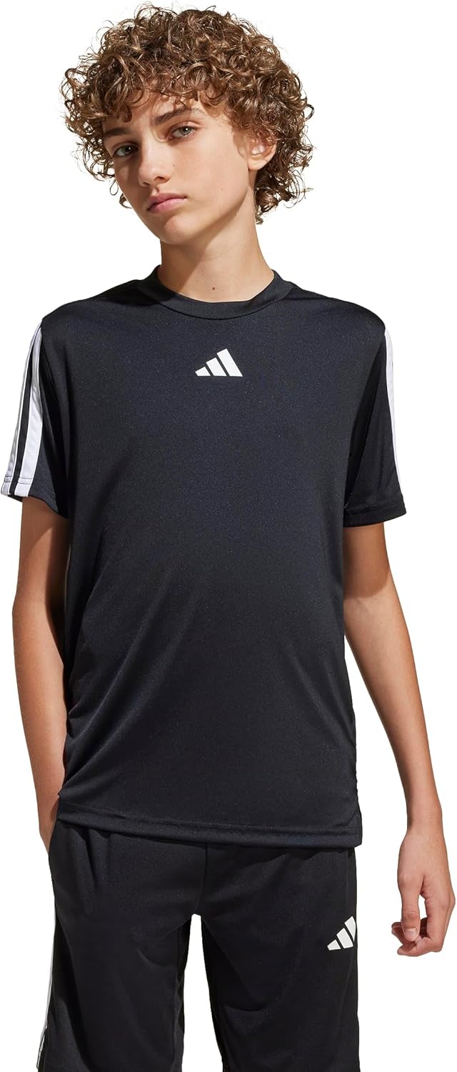 Thumbnail 1 de Adidas Jungen Train Essentials 3-Stripes T‑Shirt – Schwarz/Weiß, 13–14 Jahre