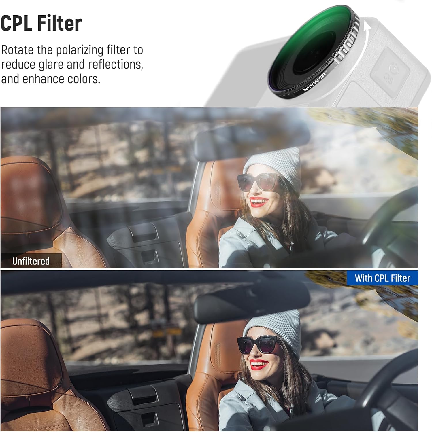 Detalle de Neewer CPL ND filter set 4 pack