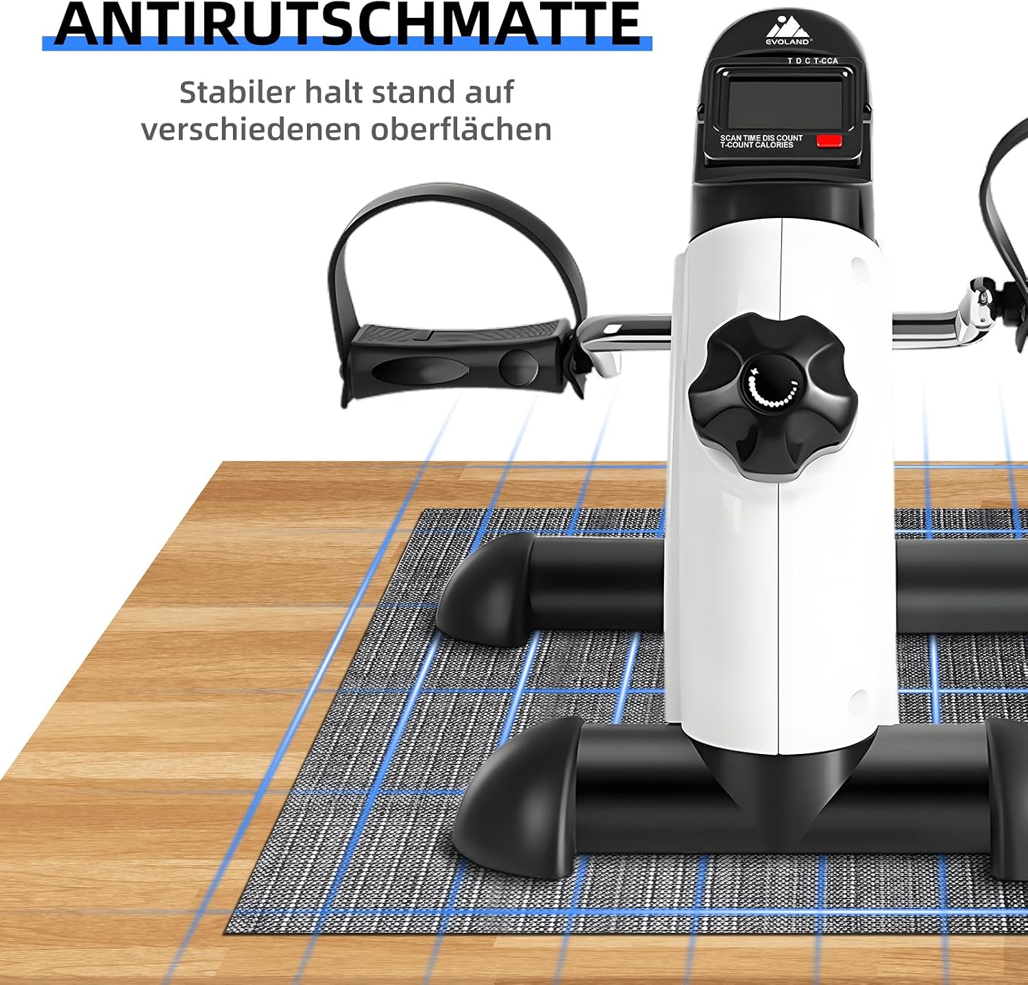 Thumbnail 6 de EVOLAND Heimtrainer Mini Fitnessbike 110 kg