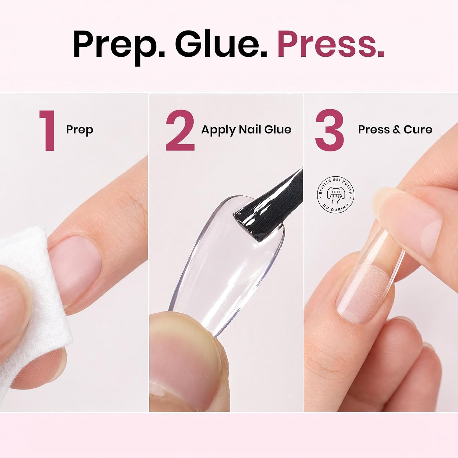 Thumbnail 5 de Beetles Gel Nail Tips Medium Coffin 288pcs ๐