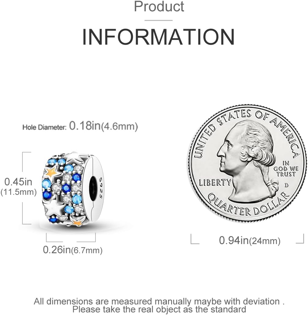 Detalle 2 de Parmuz Clip Spacer Charm 925 Sterling Silber