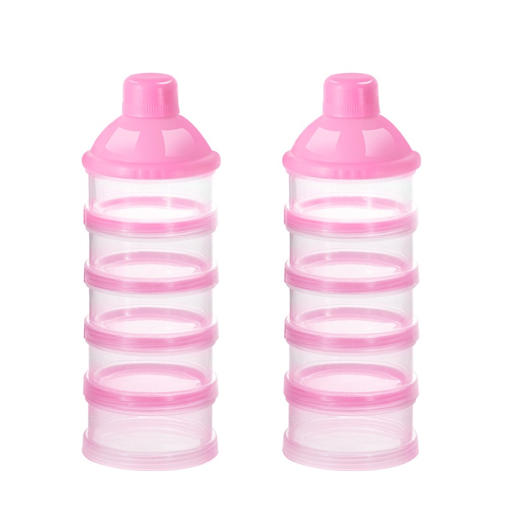 Detalle de Accmor 5-Compartment Formula Dispenser, Stackable BPA-Free PP Container