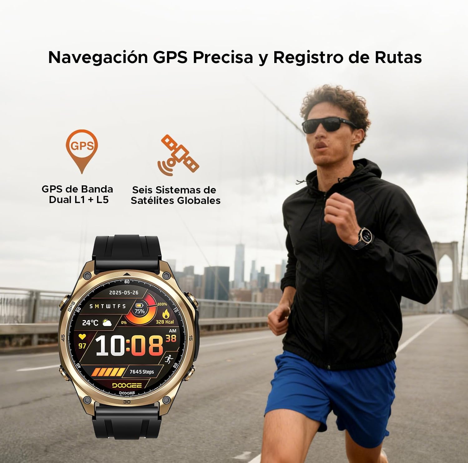 Thumbnail 2 de Anywise W1 GPS Smart Watch for Men