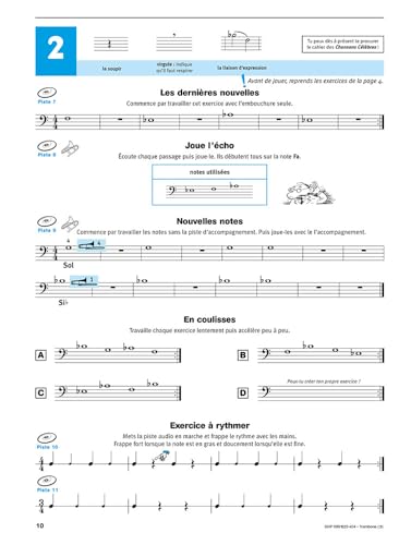 Detalle 2 de Écouter Lire et Jouer Trombone Volume 1 — Méthode Débutant avec Accès Audio en Ligne de De Haske Publications