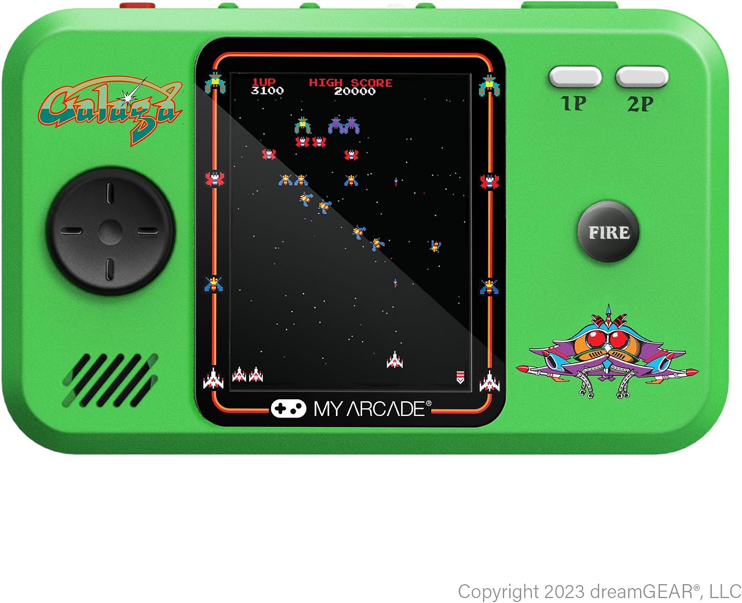 Thumbnail 6 de MY ARCADE Pocket Player Galaga – przenośna konsola retro z etui i osłoną ekranu