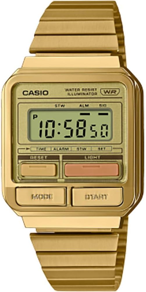 Detalle de Casio A120WEG-9AEF orologio quarzo unisex 40 mm oro
