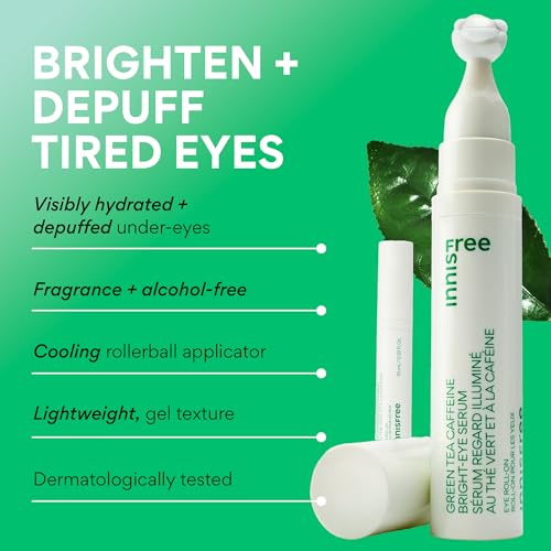 Thumbnail 1 de Innisfree Green Tea Caffeine Depuffing Eye Serum Roll-On