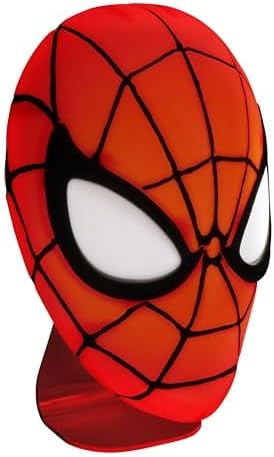 Detalle de Paladone 11357 – lampka biurkowa w kształcie maski Spider-Mana, LED