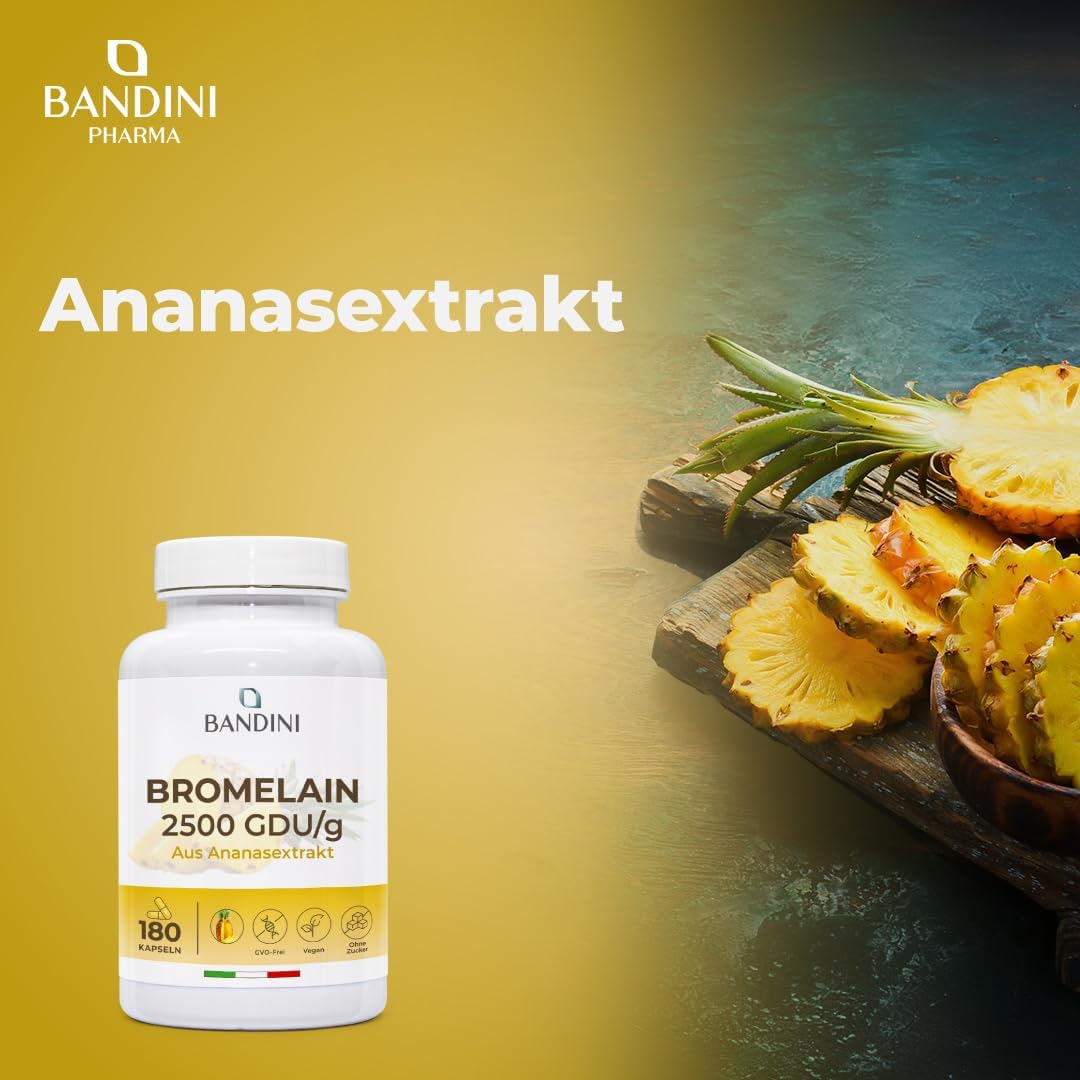 Detalle 2 de Bandini Bromelain Strong 1000 mg GDU