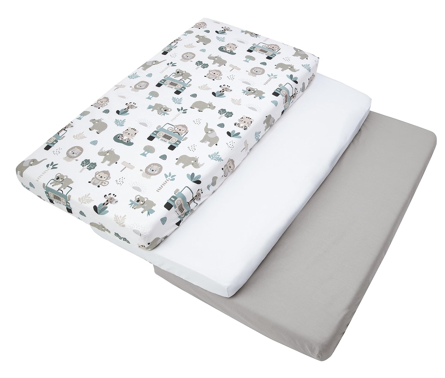 Thumbnail 6 de Medi Partners Spannbettlaken 60x120 cm 100% Baumwolle Babybett