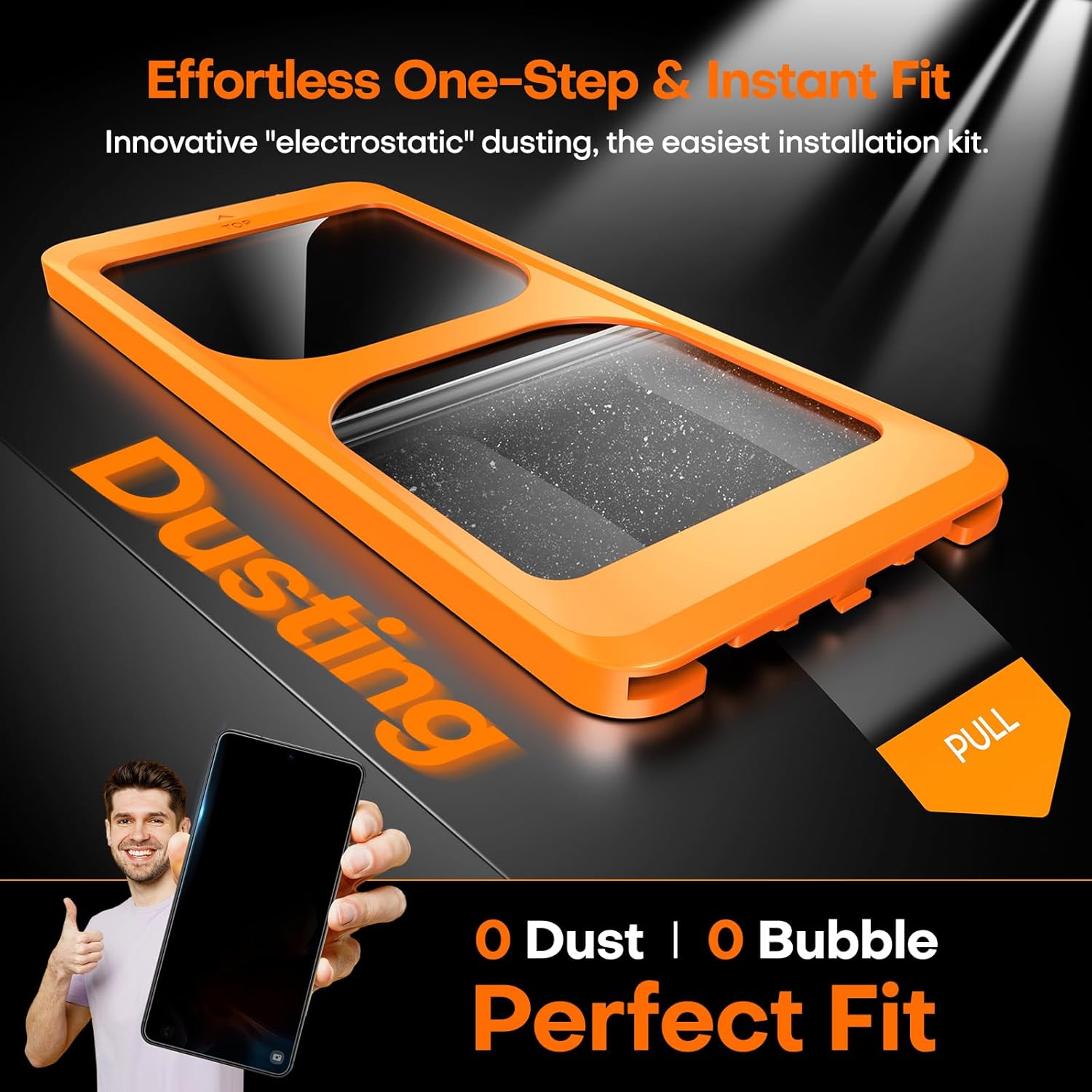 Thumbnail 4 de LϟK 2+1 Pack for Samsung Galaxy S26 Ultra Privacy Screen Protector + Camera Lens Protector + Dusting-Install Frame