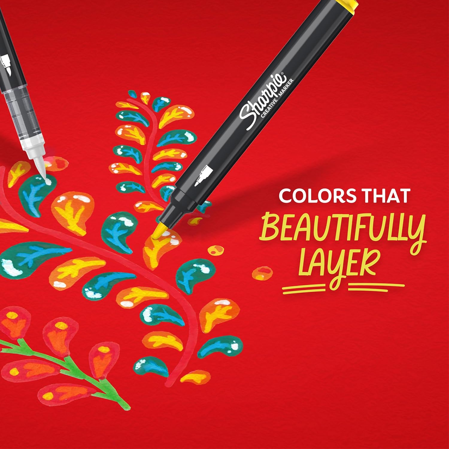 Thumbnail 6 de Sharpie Creative Marker – pennarelli acrilici a base d’acqua per hobby creativi, nero (6 pezzi)