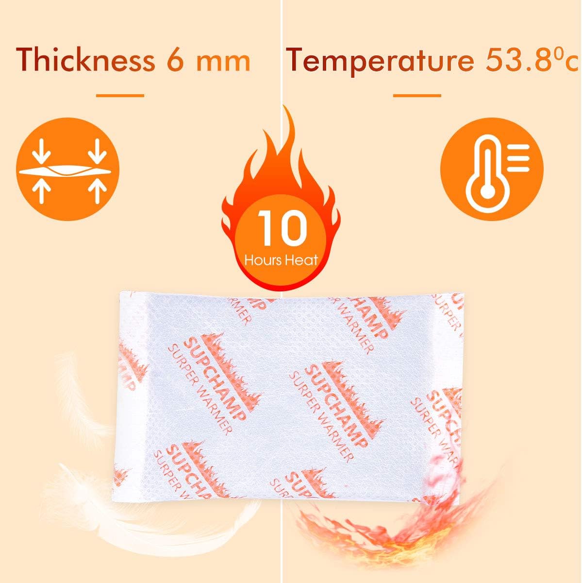 Detalle de Supchamp Hand Warmers 10‑Hour Disposable Pack