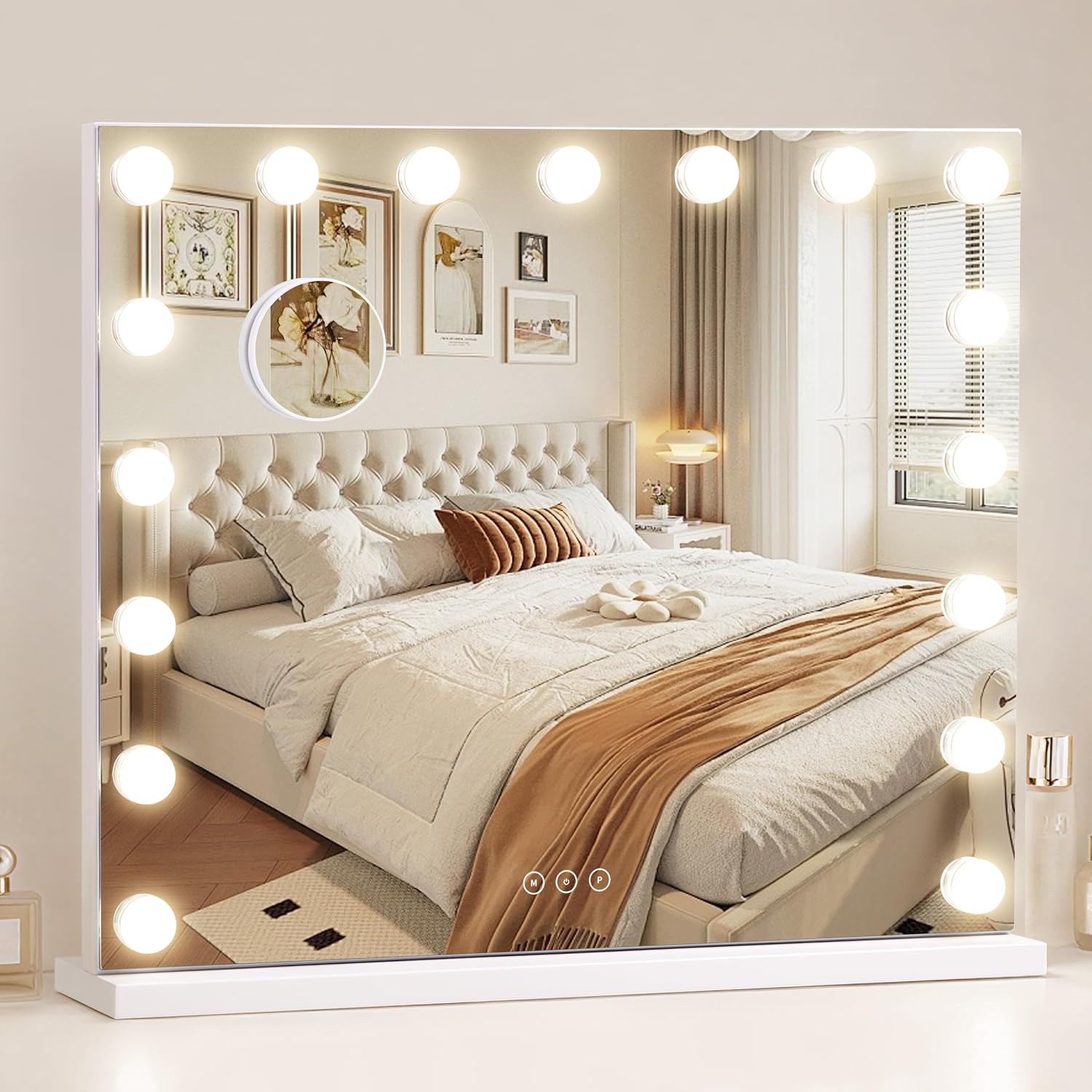 Detalle de NUSVAN Vanity Mirror with 17 LED Lights