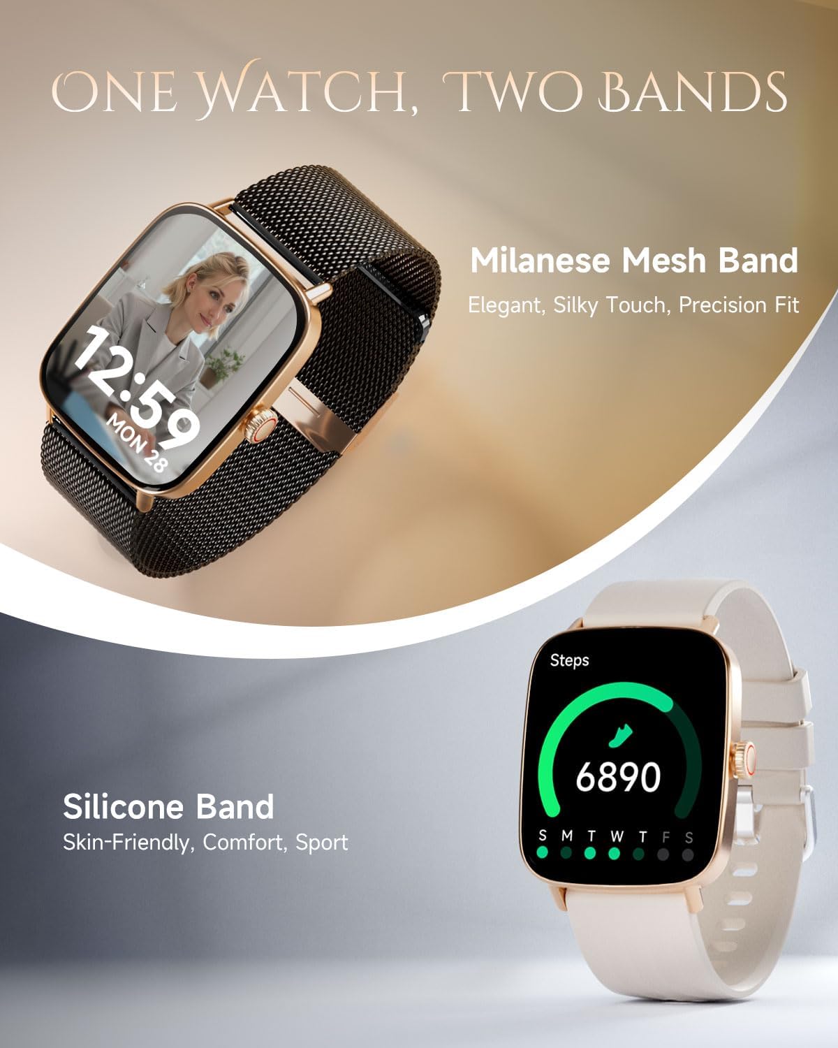 Detalle 2 de TOOBUR Smart Watch for Women: Fitness & Health Tracker