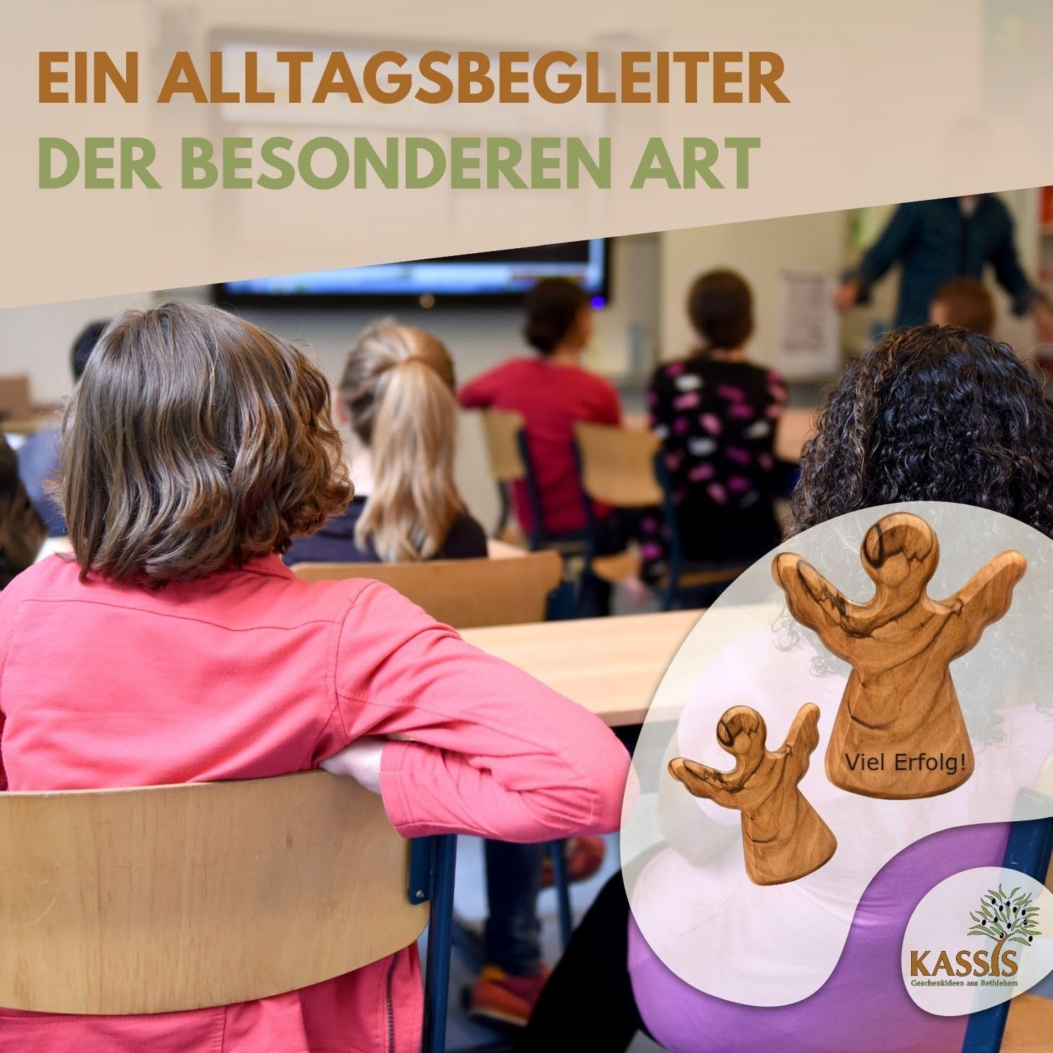 Thumbnail 4 de Olivenholz-Schutzengel Kassis, 1 Stück