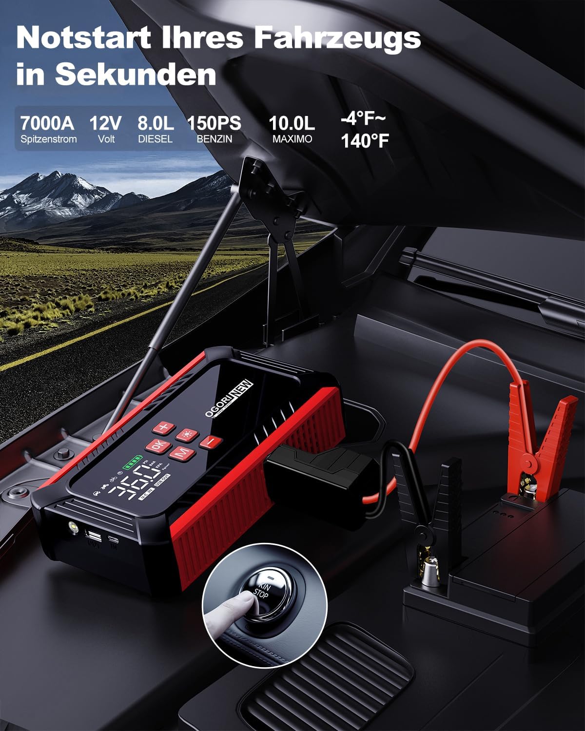 Detalle 2 de OGORI NEW Auto Starthilfe 7000A