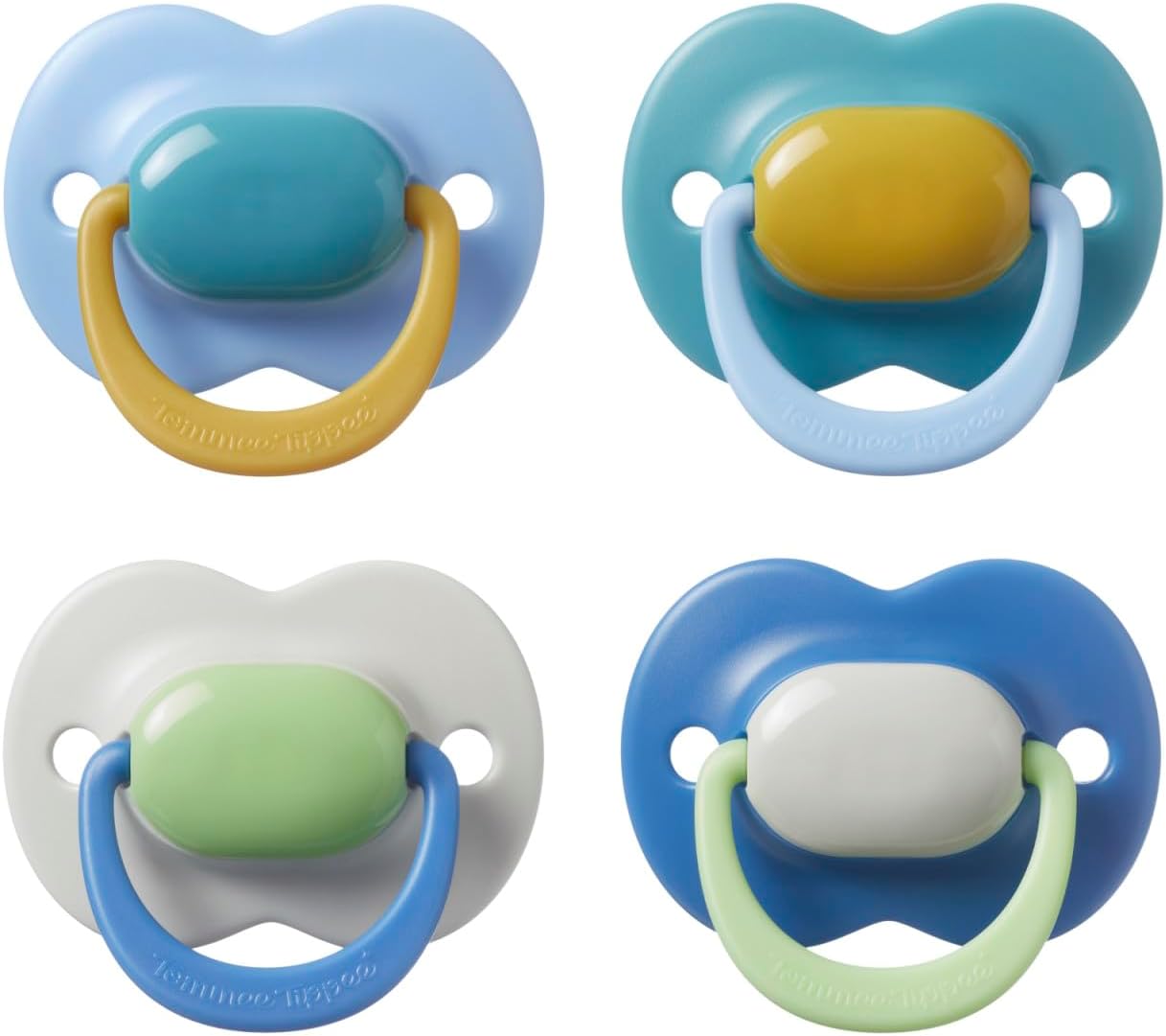 Detalle de Tommee Tippee Ultimate Fit Soother (18-36 Months) – Orthodontic Dummy, 4 Pack, Colour Blocked