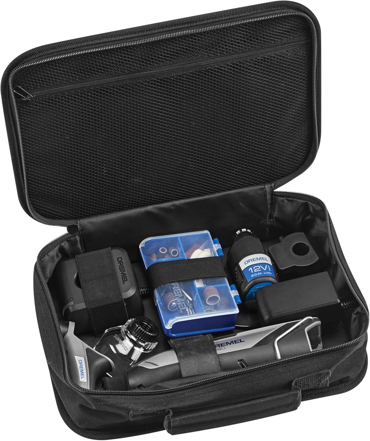 Thumbnail 1 de Dremel 8240 outil rotatif sans fil 12V 2Ah : vitesse variable jusqu’à 35.000 tr/min avec 3 adaptations et 45 accessoires