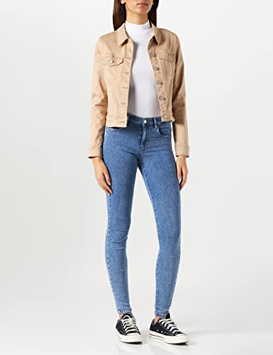 Detalle de ONLY Damen Onlrain Life Reg Skinny DNM Noos Jeans – Medium Blue Denim, XL / 32L EU