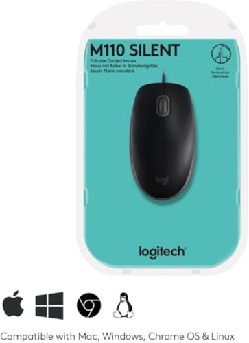 Thumbnail 6 de Logitech B110: mouse cablato USB, clic silenzioso e design ambidestro