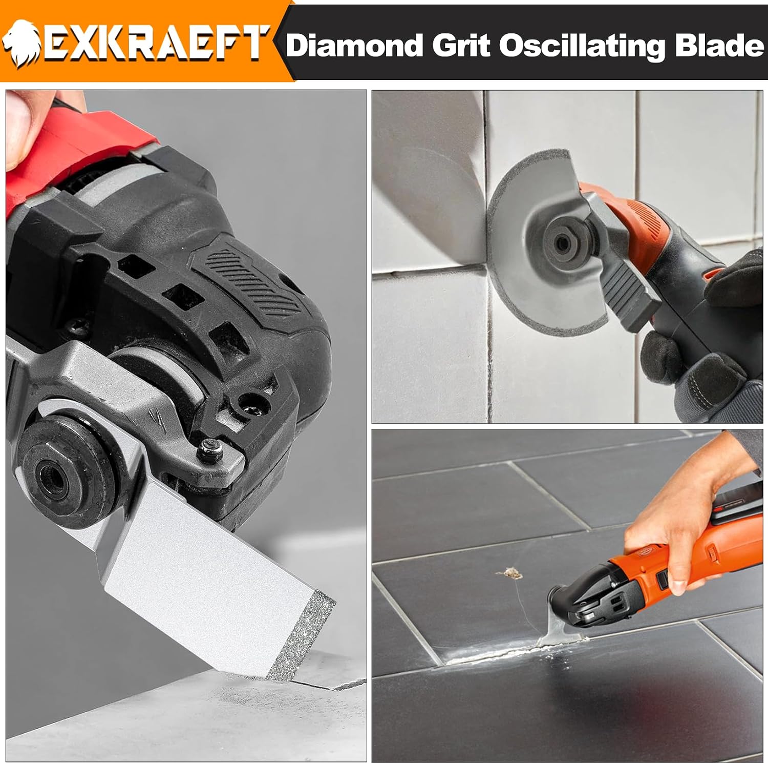 Detalle de EXKRAEFT 30Pcs Multitool Blade Kit for Metal, Wood and Drywall