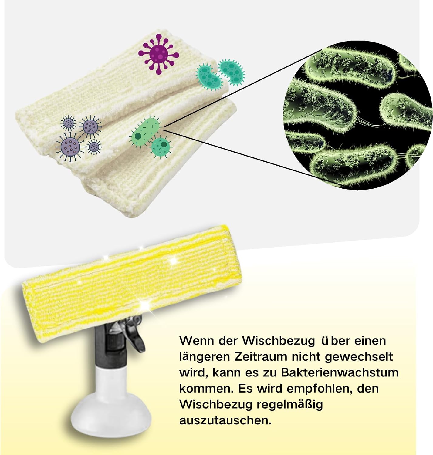 Detalle de OstayOne Replacement Parts for Kärcher Window Vacuums, Microfibre Pads and Rubber Blades