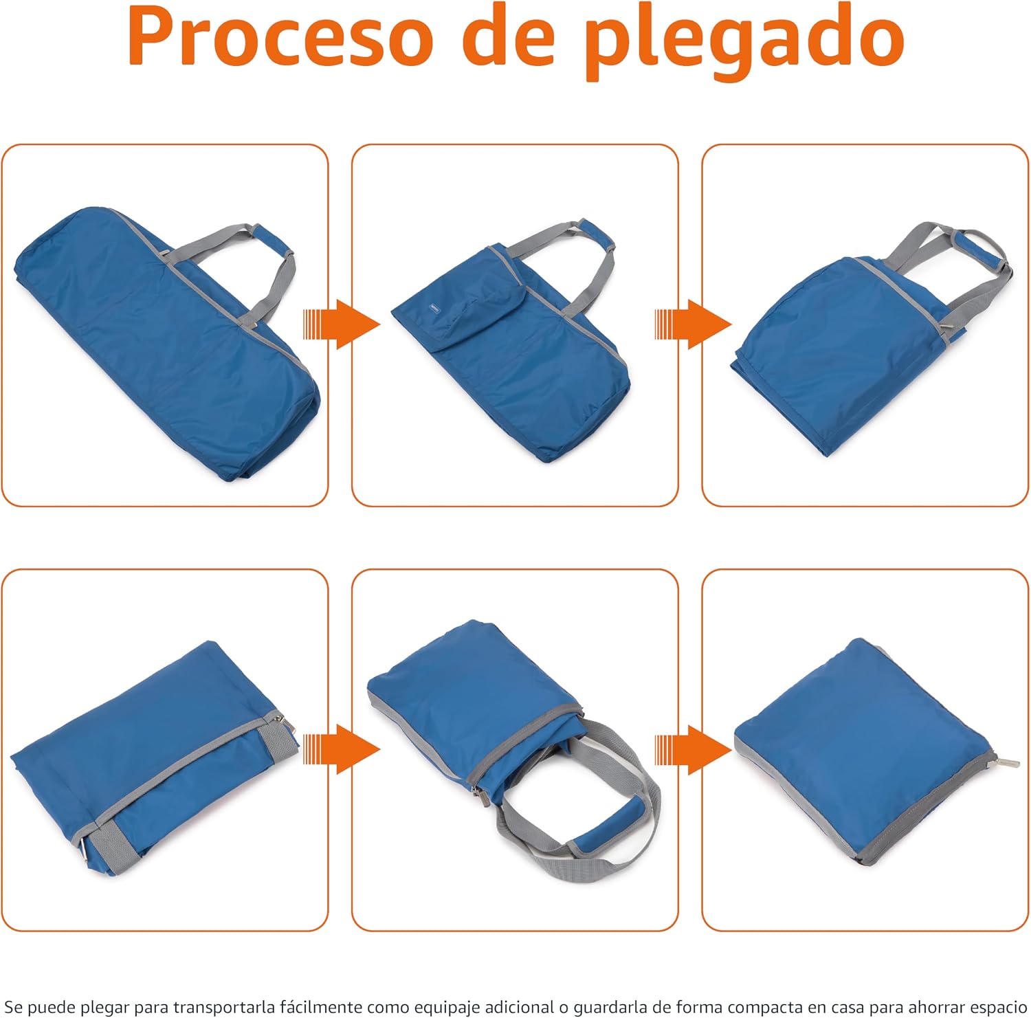 Thumbnail 2 de Amazon Basics Bolsa de Viaje Extra Grande 98L 🧳 Capacidad 23kg Azul