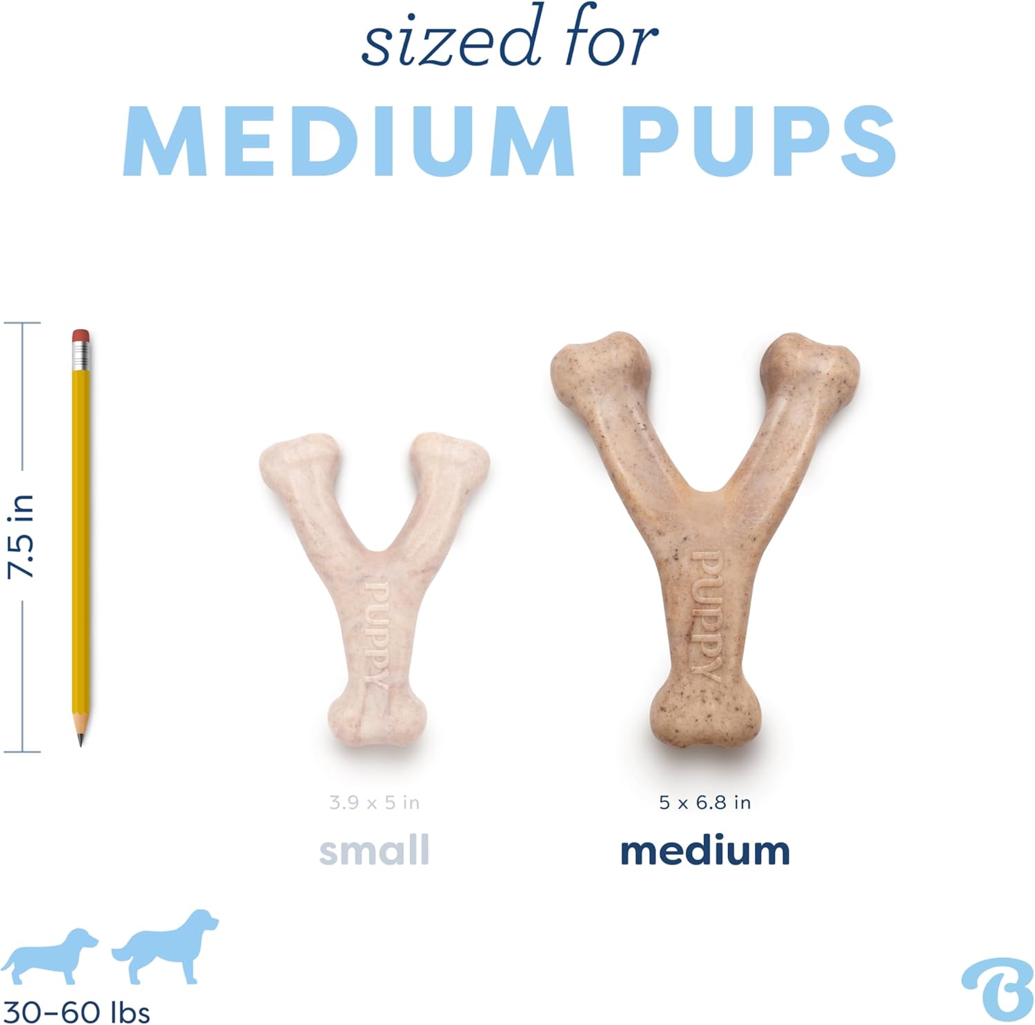 Detalle de Benebone Real Bacon Swing Bone – Kauspielzeug für mittelgroße Hunde