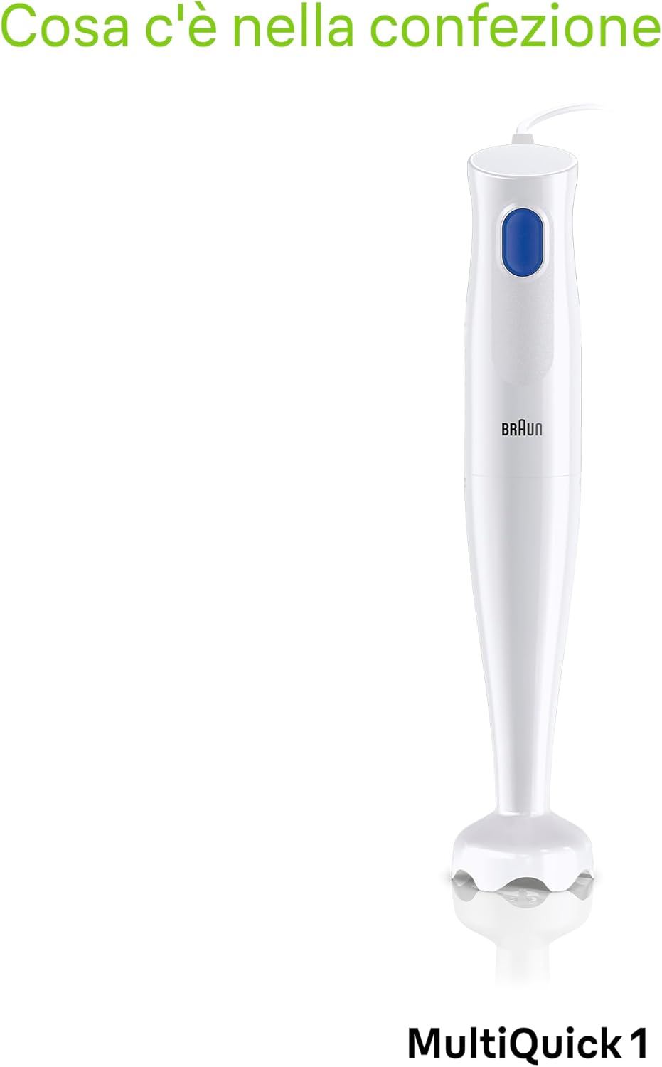 Thumbnail 6 de Braun MINIPIMER MQ10.000P frullatore a immersione leggero 5 anni