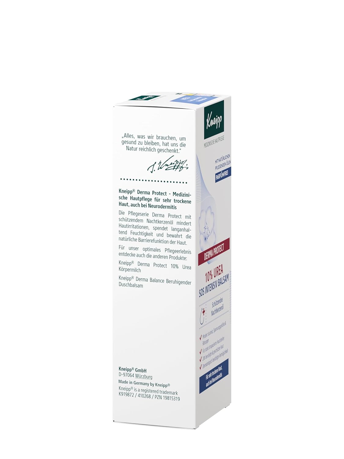 Thumbnail 5 de Kneipp DERMA PROTECT 10% UREA SOS Intensivbalsam mit Urea für sehr trockene Haut – 75 ml
