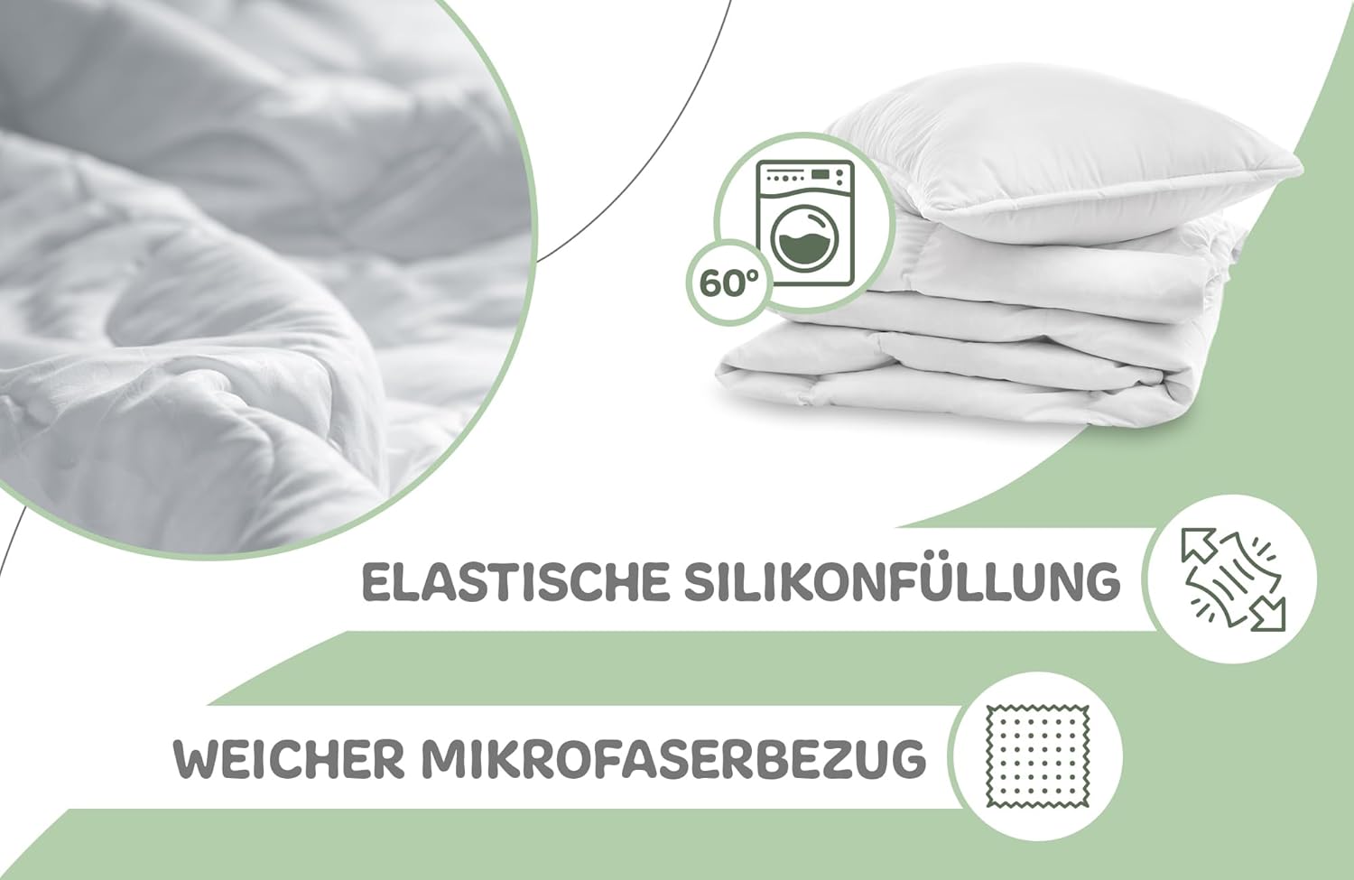 Thumbnail 4 de Totsy Baby Parure de lit bébé en coton 90x120 cm (couette + oreiller + housse de couette) avec taie d’oreiller 40x60 cm