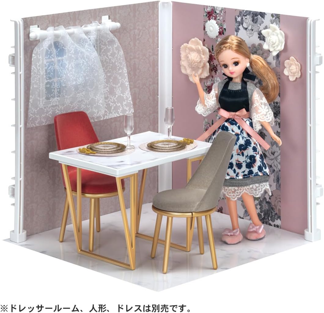 Detalle de タカラトミー リカちゃん LF-09 ダイニングテーブルセット Francfrancコラボ・食器付き
