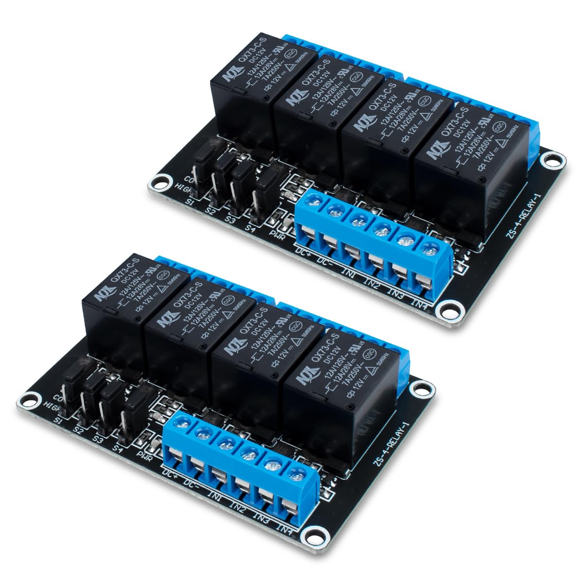 Innfeeltech 4-Kanal Relaismodul 12 V 🔌